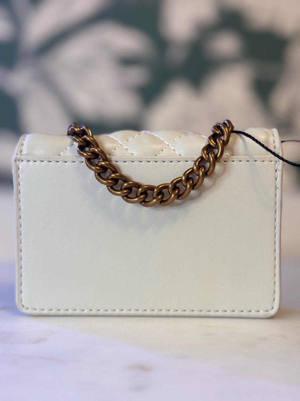 Kurt Geiger 🦅 NWT/NIB! Cream Quilted Mini Chain Bag - Picture 6 of 10